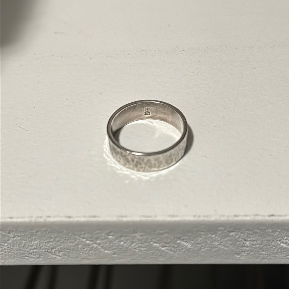 James Avery Hammered Silver Ring
